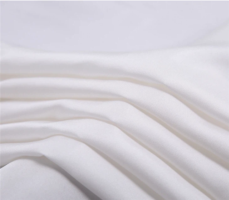 White Silk Twill Fabric White Silk Twill Fabric